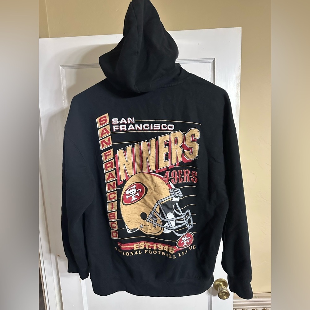 Kids Black 49ers Hoodie - Picture 3 of 7